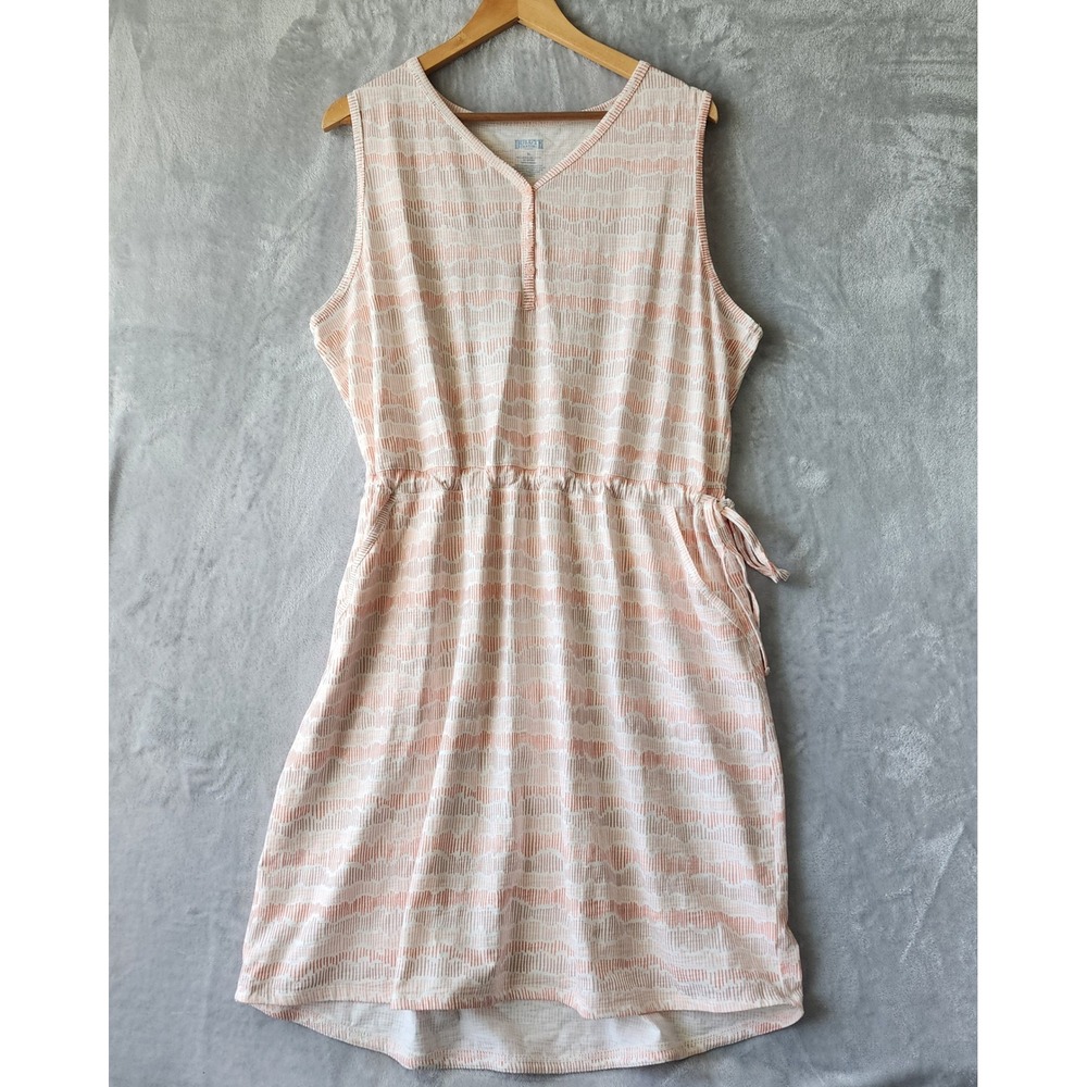 Duluth Trading Dress Size XL Jersey Knit Pocket Drawstring Cinch Waist To N Flow
